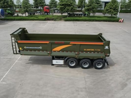 Wosheng customizado 3 eixo Tri-Eixel traseiro Semi-remolque de descarga com carga útil máxima 40000 kg