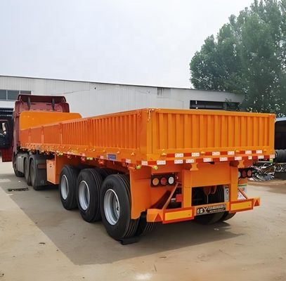 Aço 3 eixo 600mm 800mm elevação lado parede trailer com prático e construção