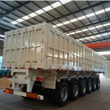 Dump tipper para reboque lateral de semi-reboque para transporte de areias de pedra e aço