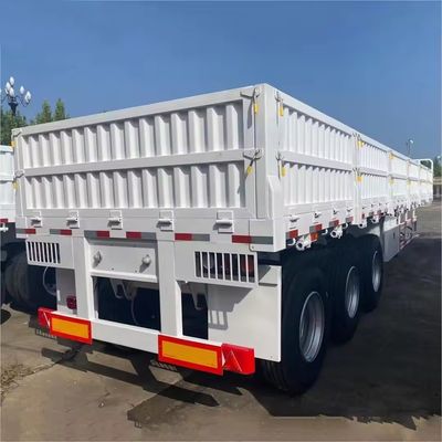 Semi-reboque de caminhão com parede lateral elevadora e carga útil de 50 T