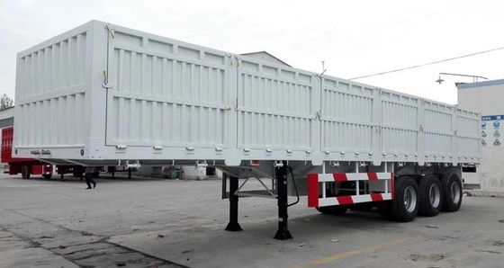 Semi-reboque de caminhão com parede lateral elevadora e carga útil de 50 T
