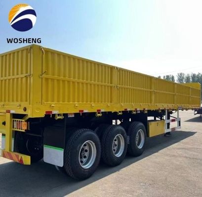 3 eixos Trailers de placas laterais com 600 mm 800 mm 1200 mm parede lateral de elevação