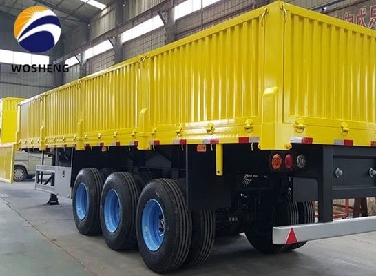 3 eixos Trailers de placas laterais com 600 mm 800 mm 1200 mm parede lateral de elevação