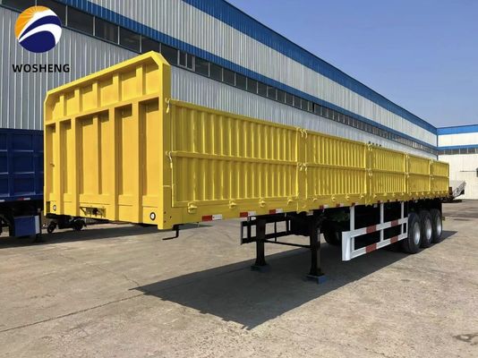3 eixos Trailers de placas laterais com 600 mm 800 mm 1200 mm parede lateral de elevação