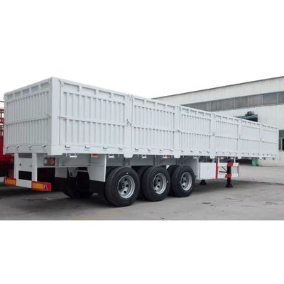 Material de aço Semirreboque de três eixos para transporte a granel de 40 toneladas 12400X2500X3650mm