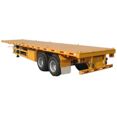 Remolque de camião de 7 toneladas de contentor de cama plana Semi-remolque com condição 3/4 eixo Tare peso