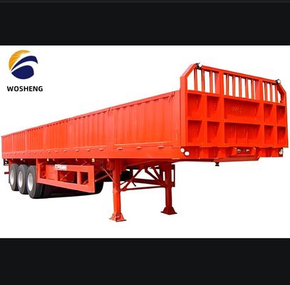 30 toneladas e 60 toneladas de capacidade de carga Semi-reboque de parede lateral para transporte de carga