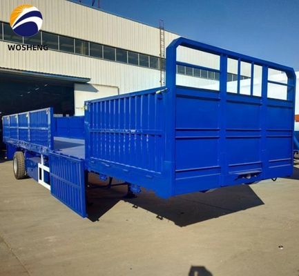 3 eixos 40 toneladas Tipo de vedação Cargo Flat Truck Truck Trailer Parede lateral Semi-trailer