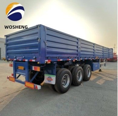 3 eixos 40 toneladas Tipo de vedação Cargo Flat Truck Truck Trailer Parede lateral Semi-trailer