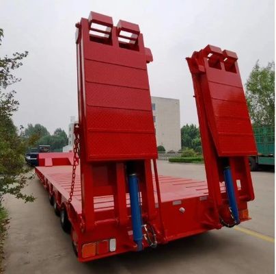 13000x3000x3300 Semi-reboque profissional Lowboy para transporte de grandes equipamentos