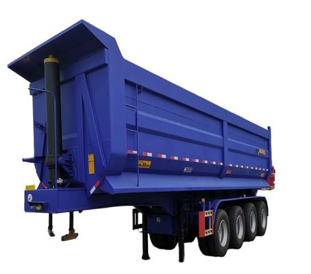 3/4 eixo pesado 45-60 metros cúbicos Semi-reboque traseiro para caminhão tipper