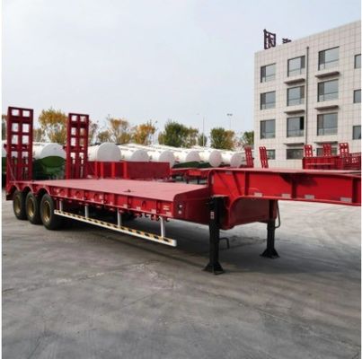 Carga útil máxima 30000 kg Semi-reboque para transporte de escavadeiras e equipamentos de construção