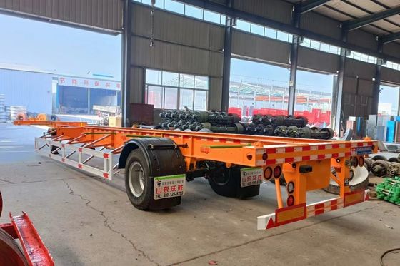 Semi-reboque de transporte de contêineres de 2 ou 3 eixos de 40 pés com JOST 2&quot; 50mm ou 3.5&quot; 90mm King Pin