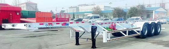 Wosheng 3 Axel 20FT 40FT Container Skeleton Semi-trailer para transporte de contêineres