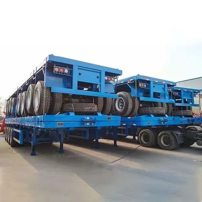 50 toneladas de capacidade de carga Semi-reboque ideal para transporte de contentores e cargas
