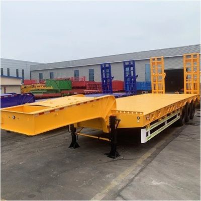 Remolque de caminhão de 3/4 eixo para transporte de escavadeiras