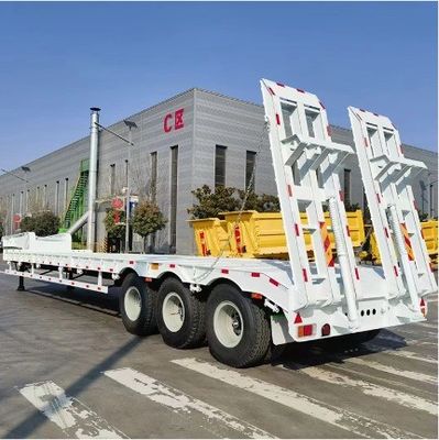 Remolque de caminhão de 3/4 eixo para transporte de escavadeiras