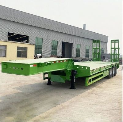 13000x3000x3300mm Excelente Fabricação Wosheng 3 eixos Lowbed Lowboy caminhão semi-reboque