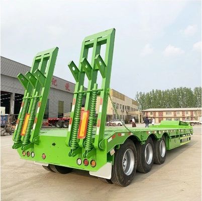 13000x3000x3300mm Excelente Fabricação Wosheng 3 eixos Lowbed Lowboy caminhão semi-reboque