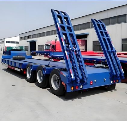 13000x3000x3300 Semi-reboque de cama baixa para transporte de cargas pesadas a partir de um super caminhão