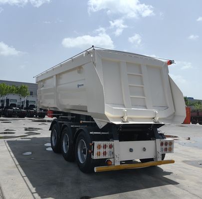 Suspensão Mecânica Carga Pesada 35-65 cbm Semi-reboque traseiro para caminhão