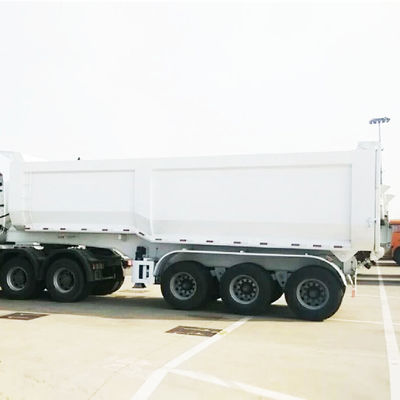 Suspensão Mecânica Carga Pesada 35-65 cbm Semi-reboque traseiro para caminhão
