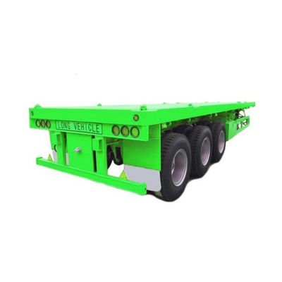 Semi-reboque de contêiner de transporte com suspensão mecânica e número de eixo personalizado