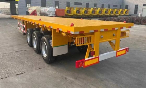 Semi-reboque de contêiner de transporte com suspensão mecânica e número de eixo personalizado