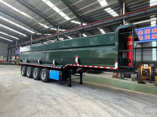 Tipo U End tipper Semi-truck end tipping truck Trailers com sistema de travagem de dupla linha