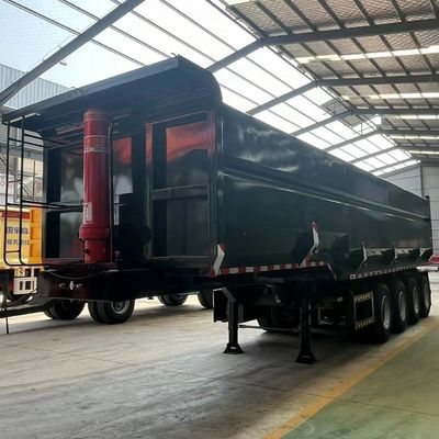 Tipo U End tipper Semi-truck end tipping truck Trailers com sistema de travagem de dupla linha