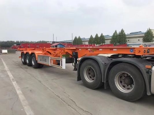 3 eixos 20-45 pés Container Chassis Esqueleto Semi-remolque com 12.38x2.48x1.55m Tamanho
