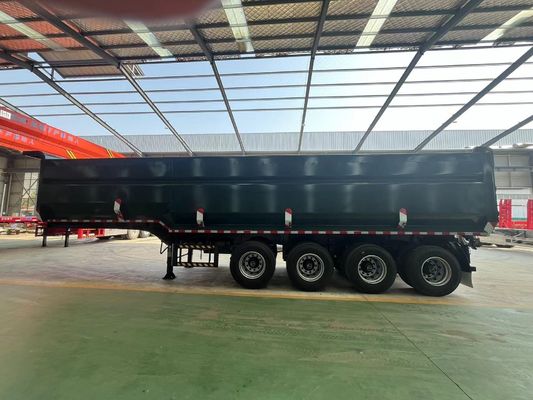Tipo U End tipper Semi-truck end tipping truck Trailers com sistema de travagem de dupla linha
