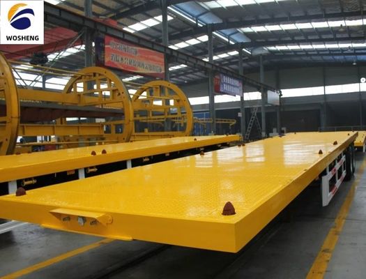 12.00R22.5 Pneus personalizados 2 3 4 Axlesd Transporte 40ft Container Flatbed Truck Trailer