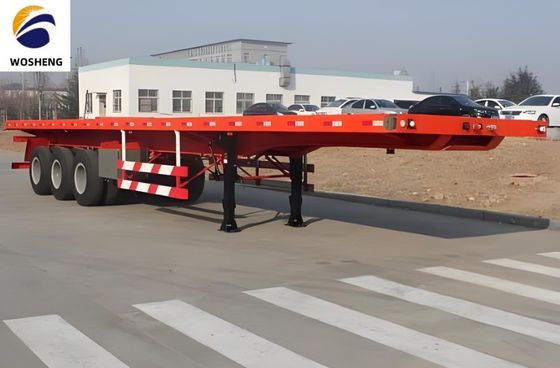 12.00R22.5 Pneus personalizados 2 3 4 Axlesd Transporte 40ft Container Flatbed Truck Trailer