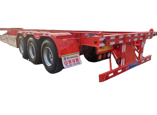 King Pin 2,00/3,5 polegadas parafusos em 40ft Container Esqueleto de aço Semi-remolque para caminhão