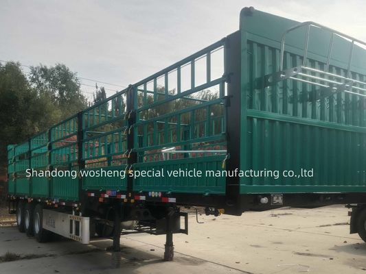 Semi-reboque de estaca de aço com sistema de travagem Wabco e câmara de travagem de mola T30/30
