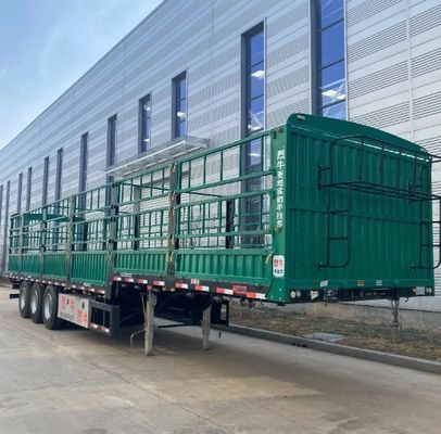 Semi-reboque de estaca de aço com sistema de travagem Wabco e câmara de travagem de mola T30/30