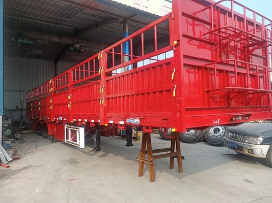 Q345B feixe principal 3/4 eixo 7,5 toneladas 12,4m vedação lateral semi-reboque para personalização de caminhões