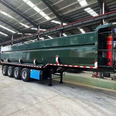 Alta resistência 4 eixos 30-100 toneladas U Forma de camião traseiro de descarga semi-reboque eixo 2 * 13T FUWA