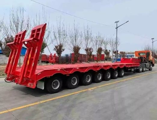 Wosheng Transportes de Equipamento Pesado Low Boy Truck Trailers com eixos 3/4/5/6/7