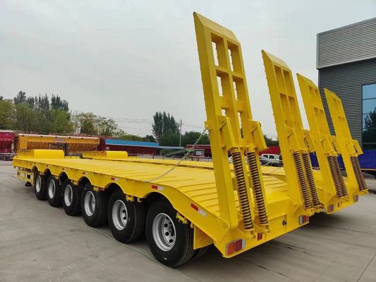 Wosheng Transportes de Equipamento Pesado Low Boy Truck Trailers com eixos 3/4/5/6/7