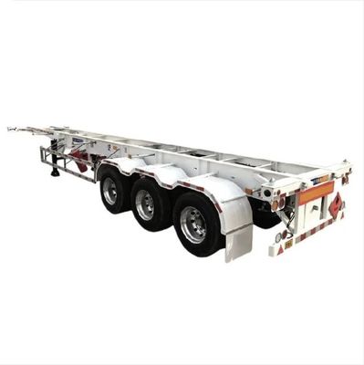 Suspensão mecânica 20 ou 40 pés Container de transporte Chassis Esqueleto caminhão trailer
