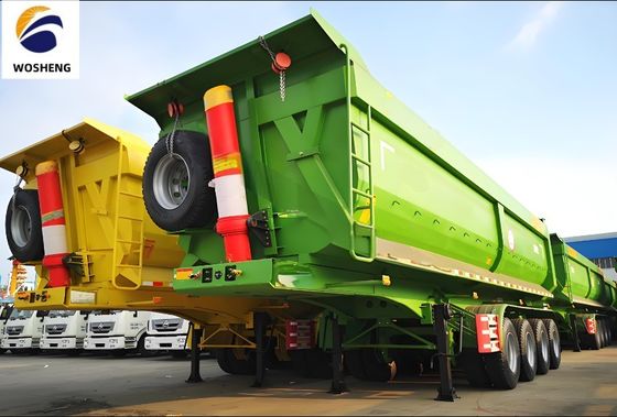Carga útil máxima 30000 kg Semi-reboque traseiro camião de descarga reboque para suas necessidades