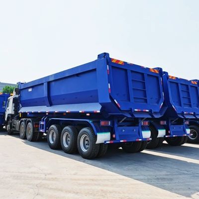 Carga útil máxima 30000 kg Semi-reboque traseiro camião de descarga reboque para suas necessidades