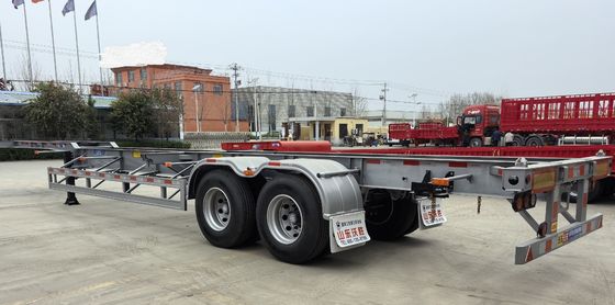 Suspensão mecânica 20 ou 40 pés Container de transporte Chassis Esqueleto caminhão trailer