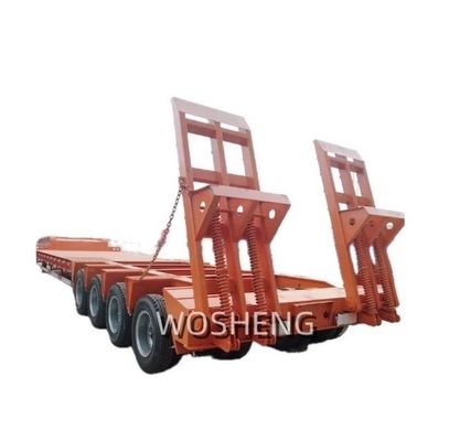 FUWA/JOST/WOSHENG Landing Gear Semi-reboque de cama baixa para transporte de grandes máquinas