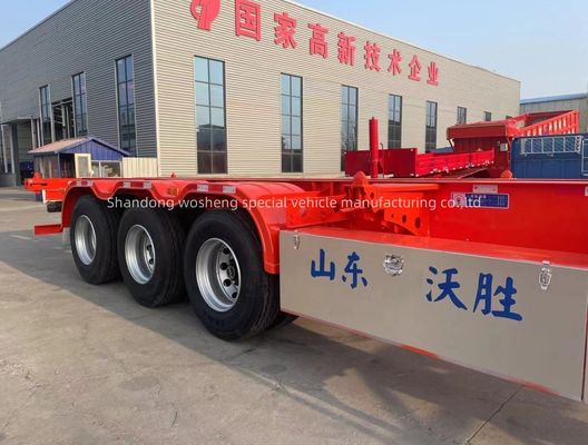 2.00 ou 3,5 polegadas para o King Pin Q345b Container de Aço Esqueleto Semi-Relógio de Wosheng