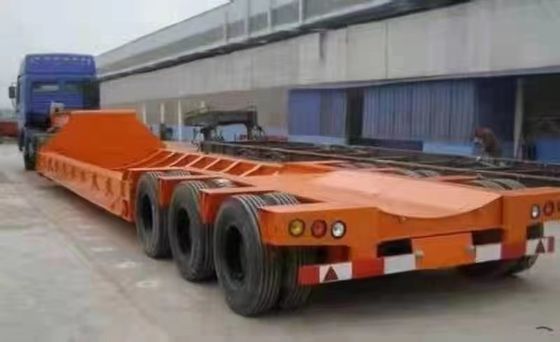 12500/13000/14000/16000x2500/3000/3000x1100/3300mm Container de três eixos Esqueleto Semi-reboque