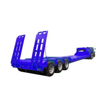Semi-reboque de 4 eixos para transporte de carga pesada com viga principal de aço Q345B / T700
