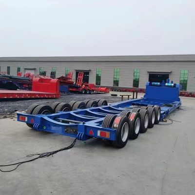 Semi-reboque de 4 eixos para transporte de carga pesada com viga principal de aço Q345B / T700